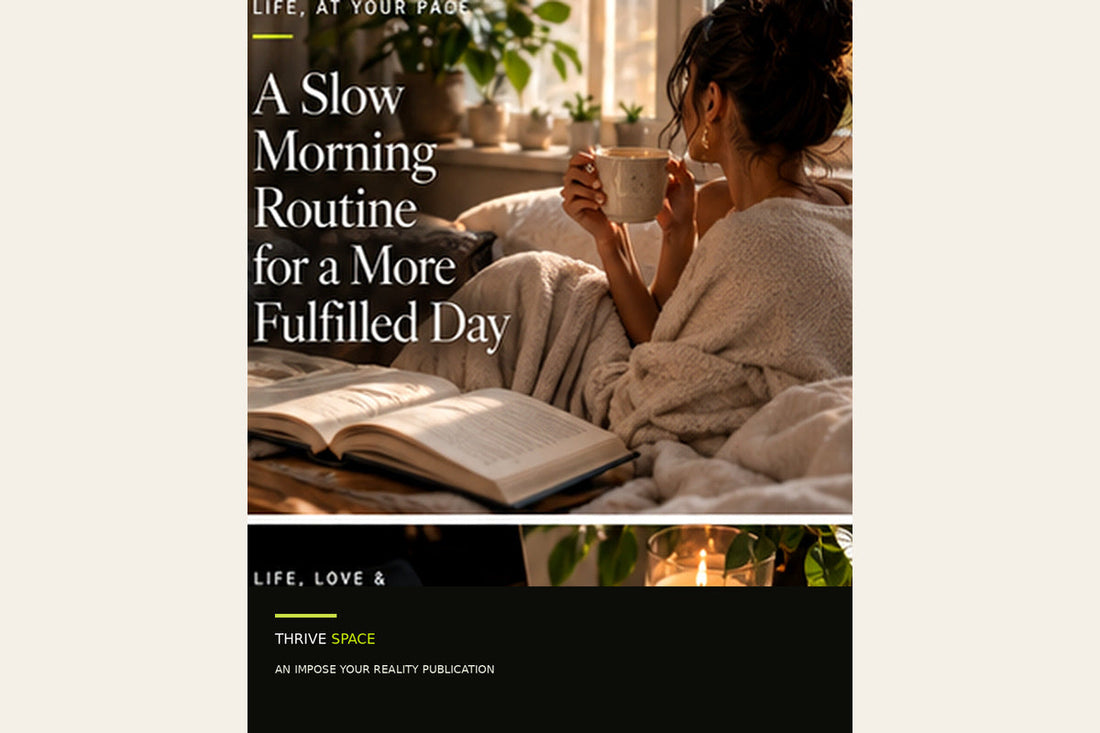 The Slow Morning Routine: How to Start Your Day Well Without Waking Up at 5 AM