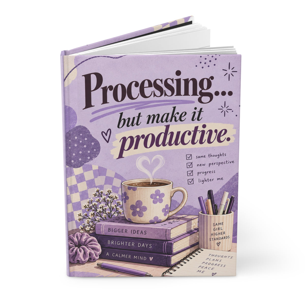 Processing but Make It Productive Hardcover Journal