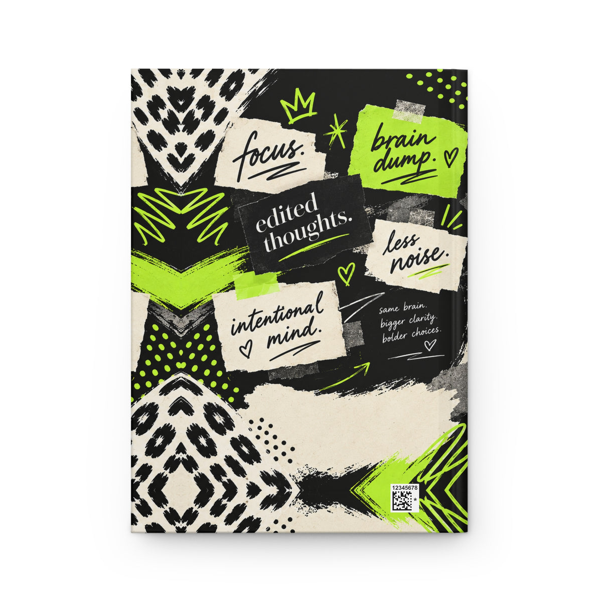 Overthinking but with Direction Hardcover Journal