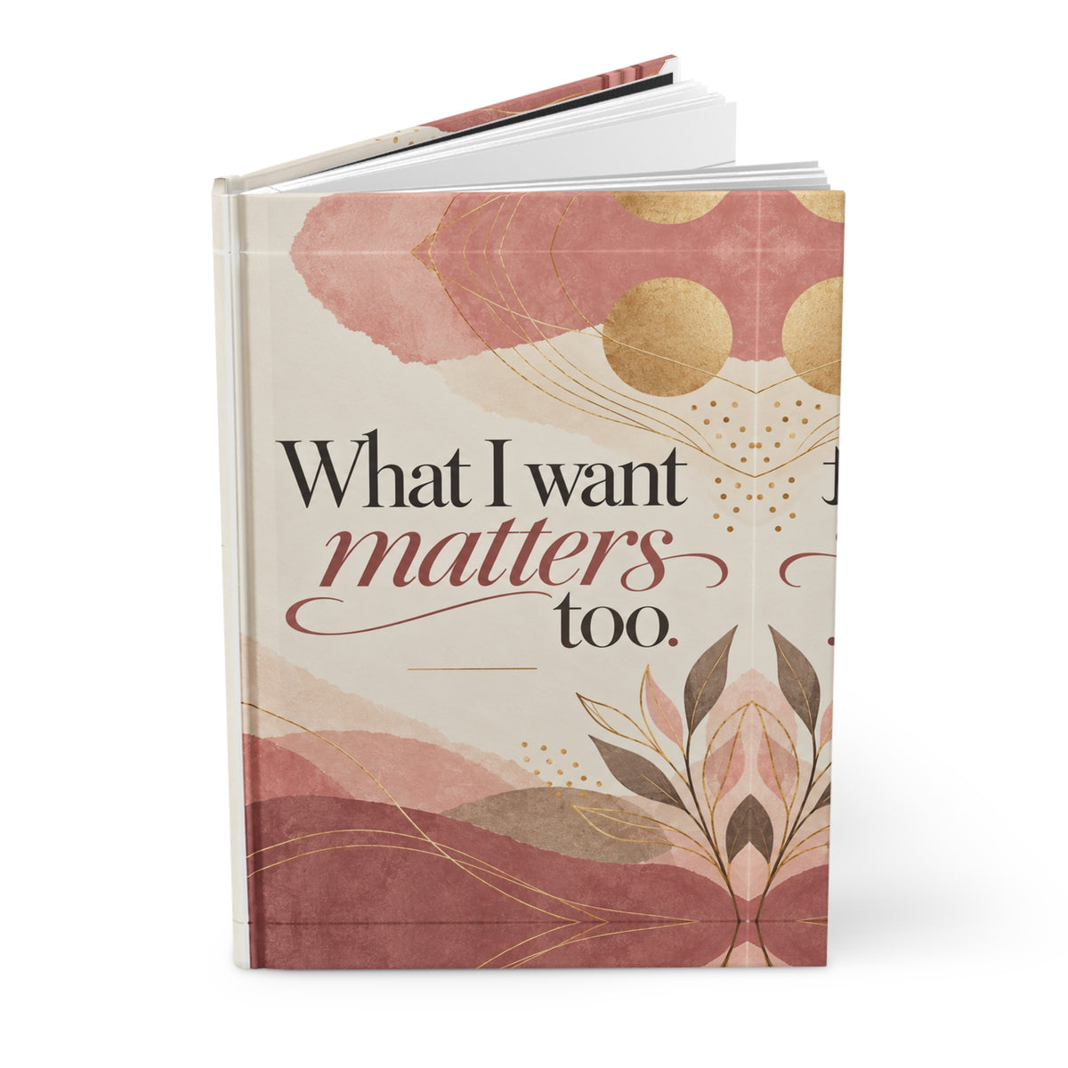 “What I Want Matters Too” Hardcover Journal