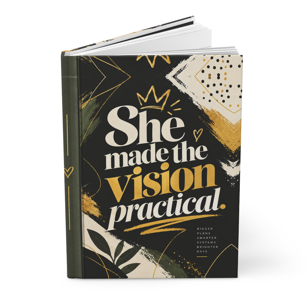 She Made the Vision Practical Hardcover Journal