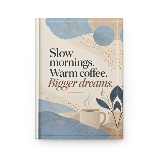 Slow Mornings Bigger Dreams Hardcover Journal