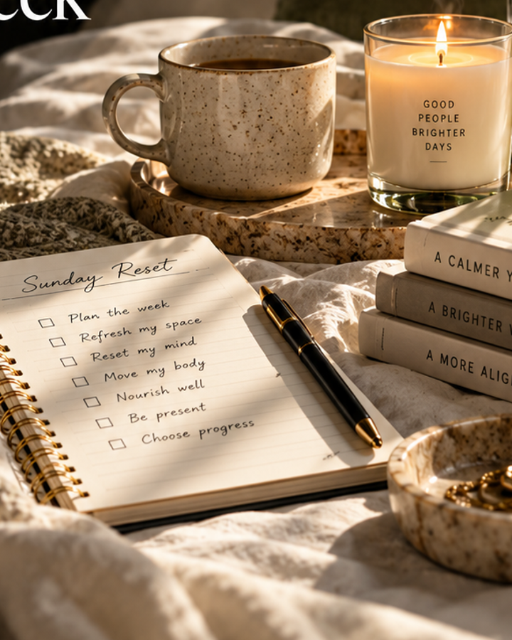 Life At Your Pace slow living Sunday planning editorial photograph